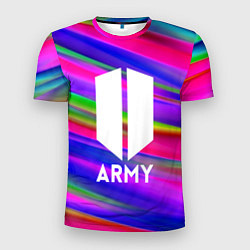 Мужская спорт-футболка BTS ARMY RAIBOW