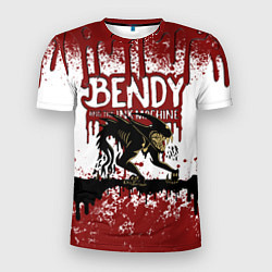 Мужская спорт-футболка BLOOD BLACK AND WHITE BENDY AND THE INK MACHINE