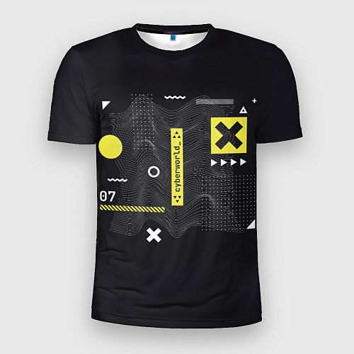Мужская спорт-футболка Cyberworld кибермир / 3D-принт – фото 1