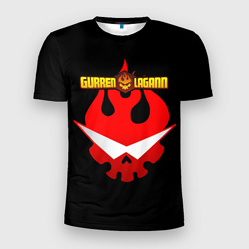 Мужская спорт-футболка Логотип Гуррен - Лаганн / 3D-принт – фото 1