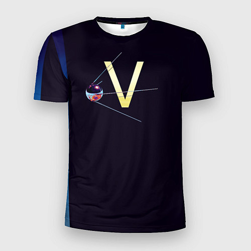 Мужская спорт-футболка Спутник V / 3D-принт – фото 1