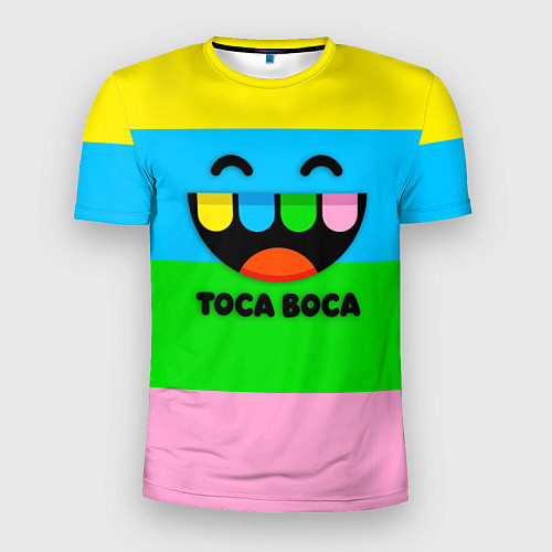 Мужская спорт-футболка Toca Boca Logo Тока Бока / 3D-принт – фото 1
