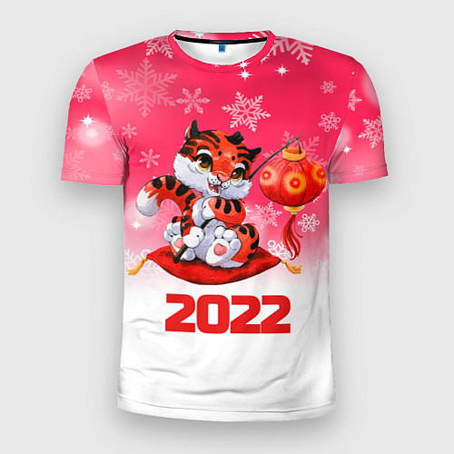 Мужская спорт-футболка Китайский тигр 2022 Новый год / 3D-принт – фото 1