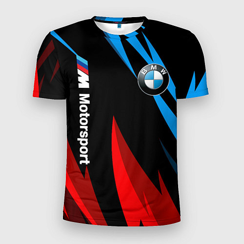 Мужская спорт-футболка BMW Логотип Узор / 3D-принт – фото 1