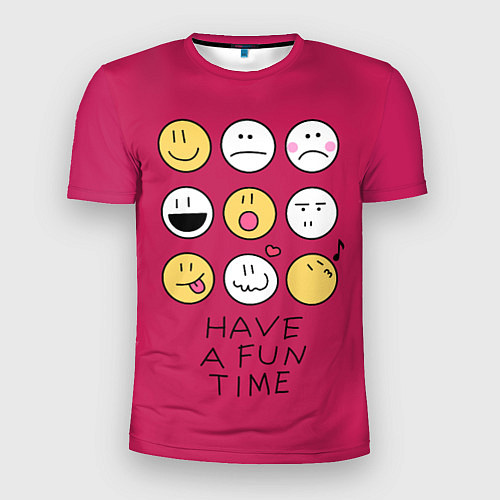 Мужская спорт-футболка Have a fun time веселись / 3D-принт – фото 1