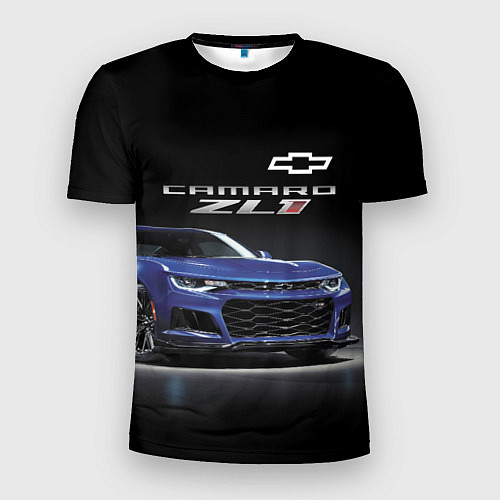 Мужская спорт-футболка Chevrolet Camaro ZL1 Motorsport / 3D-принт – фото 1