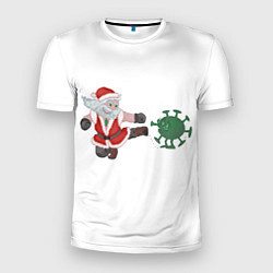 Мужская спорт-футболка Дед Мороз Против Вируса