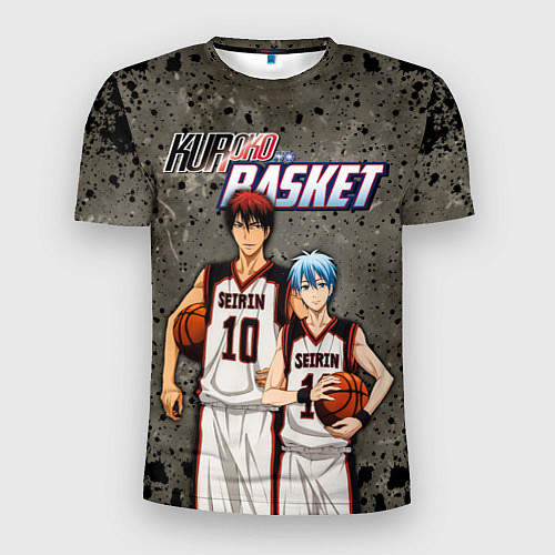 Мужская спорт-футболка Kuroko no Basket, Kagami Taiga Kuroko Tetsuya / 3D-принт – фото 1