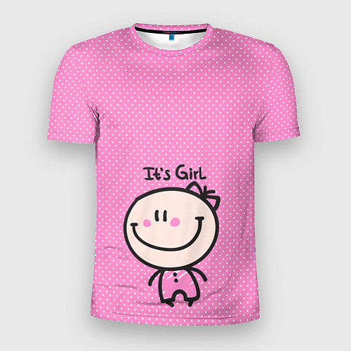 Мужская спорт-футболка Its girl / 3D-принт – фото 1