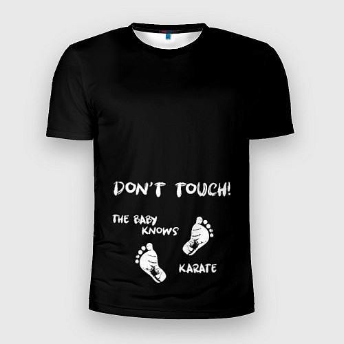 Мужская спорт-футболка Dont touch / 3D-принт – фото 1