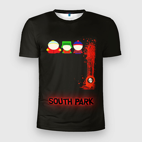Мужская спорт-футболка Южный парк главные персонажи South Park / 3D-принт – фото 1