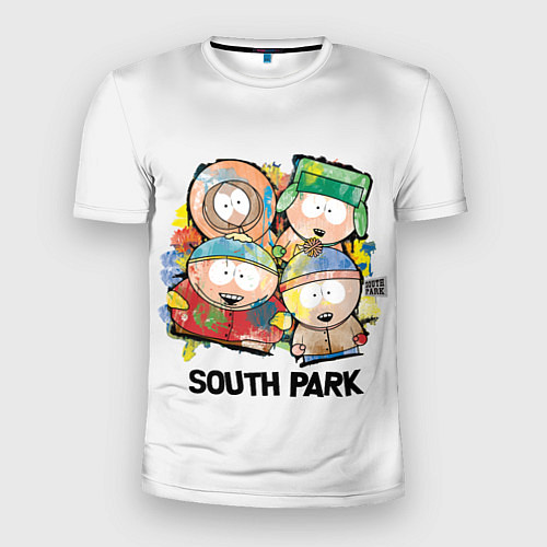 Мужская спорт-футболка South Park - Южный парк краски / 3D-принт – фото 1