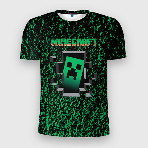 Мужская спорт-футболка Майнкрафт выживание / 3D-принт – фото 1