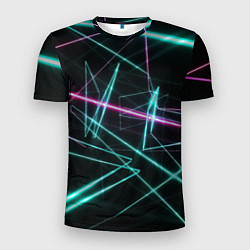 Мужская спорт-футболка Лазерная композиция