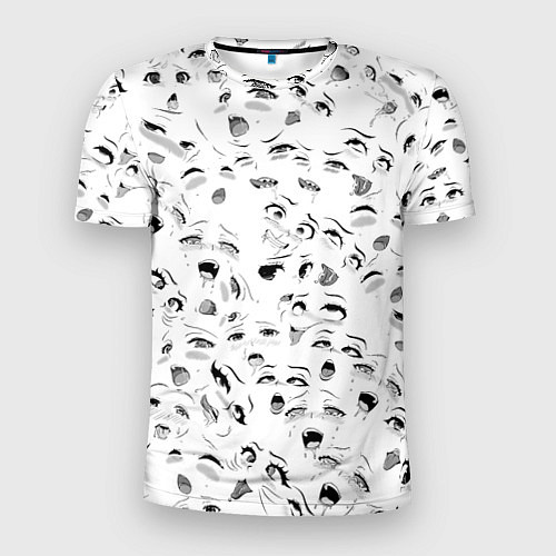 Мужская спорт-футболка Ахегао без границ / 3D-принт – фото 1