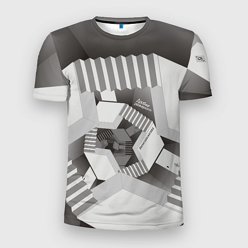 Мужская спорт-футболка Дробные размерности / 3D-принт – фото 1