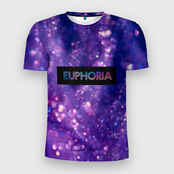 Мужская спорт-футболка Сериал Euphoria - блестки
