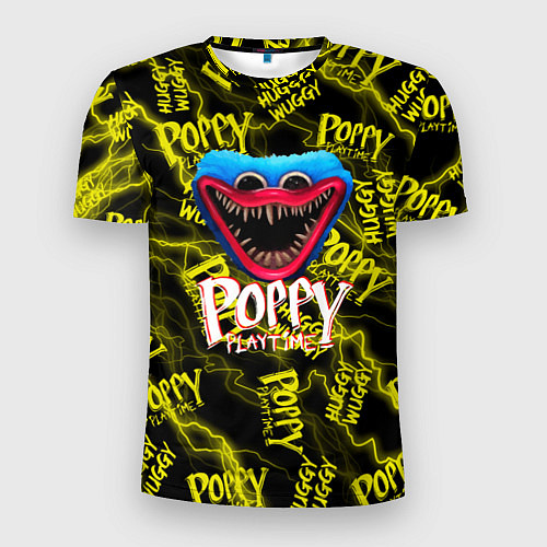 Мужская спорт-футболка Poppy Playtime Молния / 3D-принт – фото 1