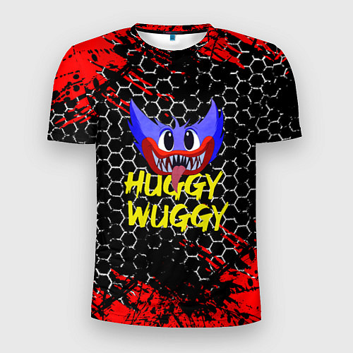 Мужская спорт-футболка Huggy Wuggy соты / 3D-принт – фото 1