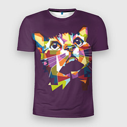 Мужская спорт-футболка Любителям ярких кошек