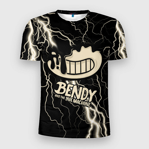Мужская спорт-футболка Bendy and the Ink Machine МОЛНИЯ / 3D-принт – фото 1
