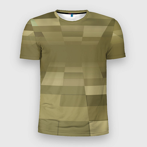 Мужская спорт-футболка Пиксельный военный фон / 3D-принт – фото 1