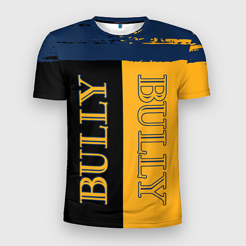 Мужская спорт-футболка Bully Вертикальное лого / 3D-принт – фото 1