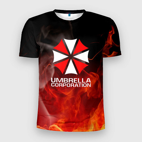 Мужская спорт-футболка Umbrella Corporation пламя / 3D-принт – фото 1