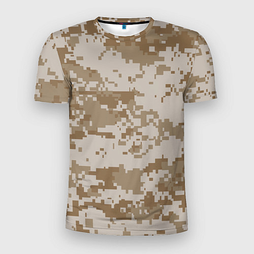 Мужская спорт-футболка Пустынный Милитари / 3D-принт – фото 1