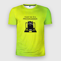 Мужская спорт-футболка Поверьте я программист