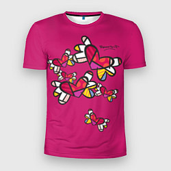 Мужская спорт-футболка Romero Britto - flying hearts