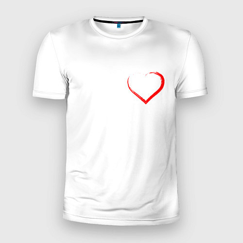 Мужская спорт-футболка Сердце для тебя / 3D-принт – фото 1