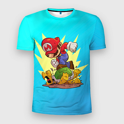Мужская спорт-футболка Марио за работой / 3D-принт – фото 1