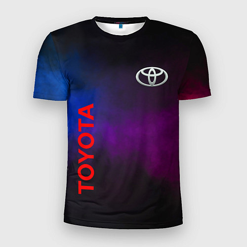 Мужская спорт-футболка Toyota - неоновый дым / 3D-принт – фото 1