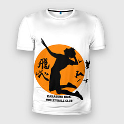 Мужская спорт-футболка Волейбол Хината Карасуно