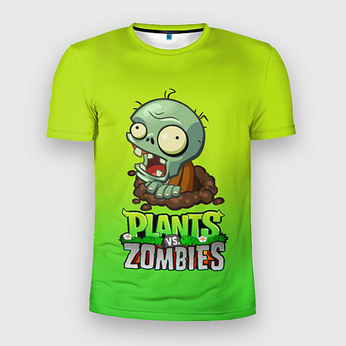 Мужская спорт-футболка Plants vs Zombies зомби / 3D-принт – фото 1