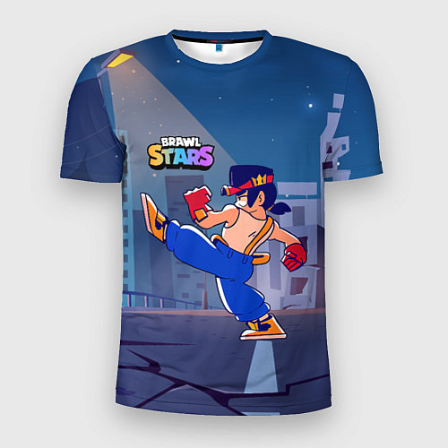 Мужская спорт-футболка ФЭНГ КАРАТИСТ BRAWL STARS / 3D-принт – фото 1