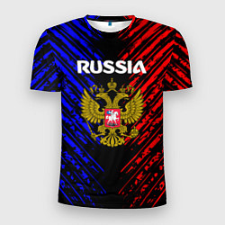 Мужская спорт-футболка Russia Герб Патриот