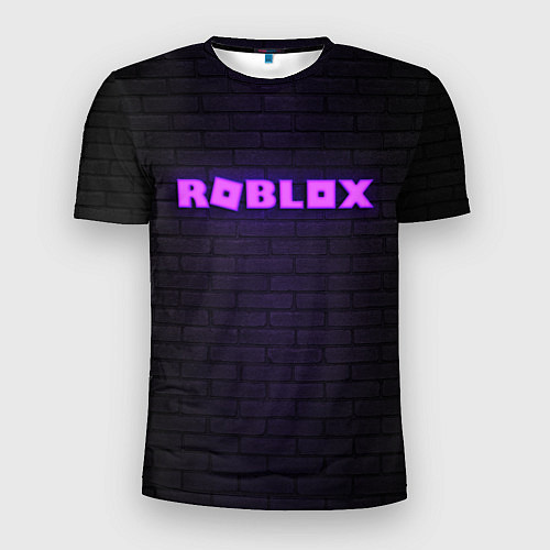 Мужская спорт-футболка ROBLOX NEON LOGO ИГРА РОБЛОКС / 3D-принт – фото 1