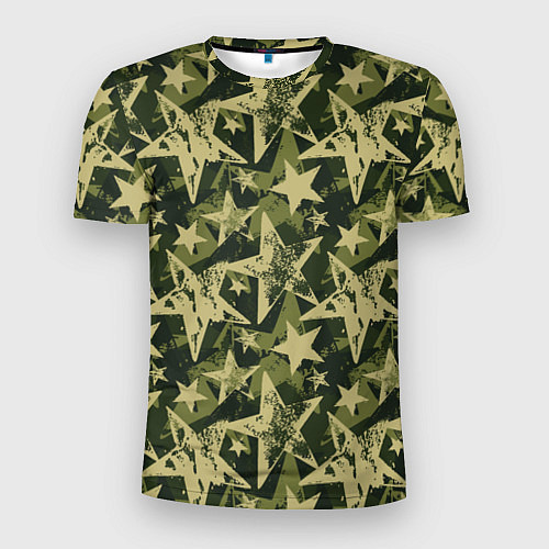 Мужская спорт-футболка Star camouflage / 3D-принт – фото 1