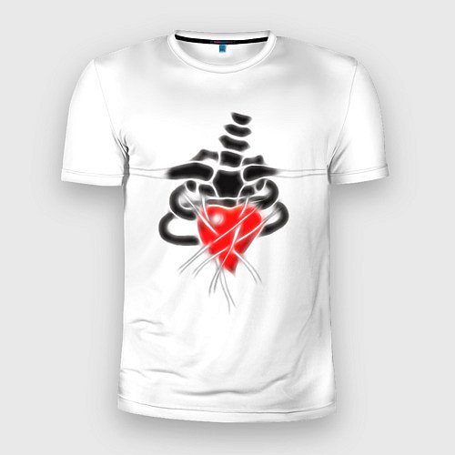 Мужская спорт-футболка Alien Heart W-01 / 3D-принт – фото 1