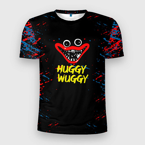 Мужская спорт-футболка Poppy Playtime Поппи Плейтайм huggy wuggy / 3D-принт – фото 1