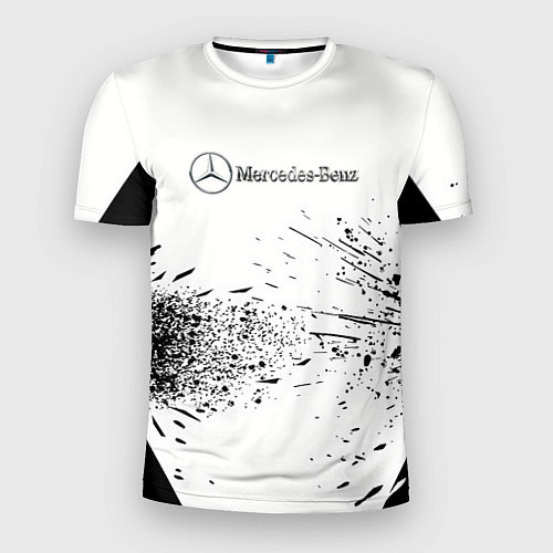 Мужская спорт-футболка Mercedes-Benz - Брызги / 3D-принт – фото 1