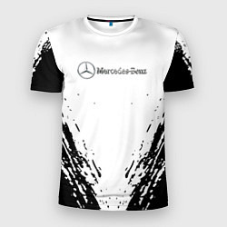Футболка спортивная мужская Mercedes-Benz - Разрывы, цвет: 3D-принт