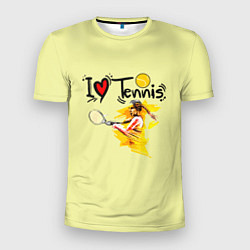 Мужская спорт-футболка Я Люблю Tennis