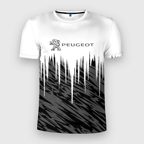 Мужская спорт-футболка Peugeot logo auto / 3D-принт – фото 1