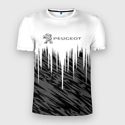 Мужская спорт-футболка Peugeot logo auto