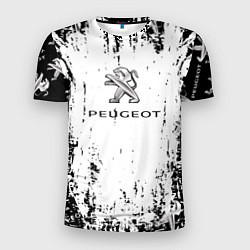 Мужская спорт-футболка Peugeot паттерн львов