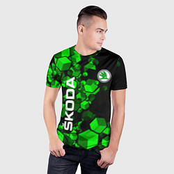 Футболка спортивная мужская Skoda - Фигурки, цвет: 3D-принт — фото 2