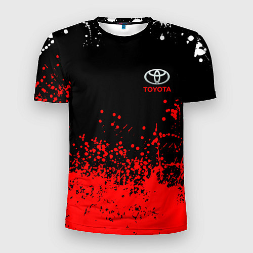 Мужская спорт-футболка Toyota брызги красок / 3D-принт – фото 1